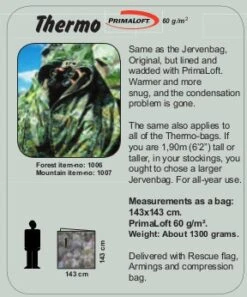 Jerven Fjellduken Thermo -Terre Sauvage fjellduken jerven thermo