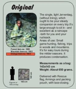 Jerven Fjellduken Original -Terre Sauvage jervenbag original