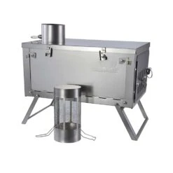 Winnerwell Fastfold Titanium Camping Stove -Terre Sauvage poele winnerwell fastfold titanium camping stove 00 1