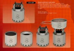 Titanium Wood Stove -Terre Sauvage rechaud bois titane