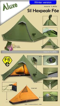 Luxe Outdoor Sil Hexpeak F6e -Terre Sauvage sil hexpeak f6e luxe outdoor