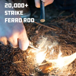 UCO Titan Fire Striker Ferro Rod -Terre Sauvage uco firestartingtorchestitan fire striker ferro rod 04